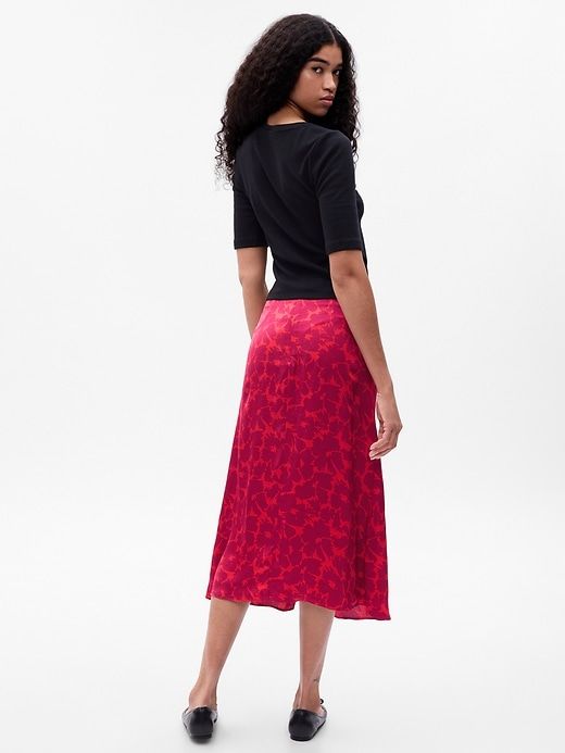 Ruched Floral Midi Skirt sold by GAP product image thumbnail 2