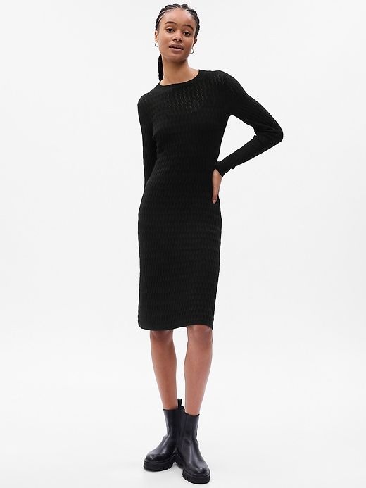 Textured Midi Sweater Dress sold by GAP