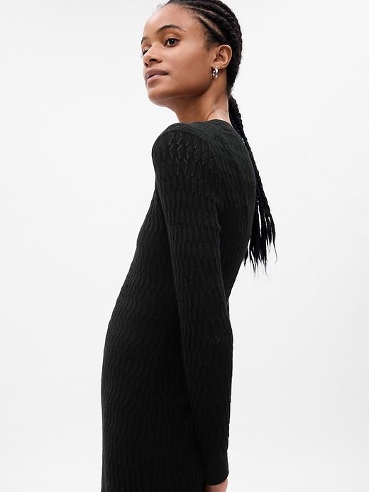 Textured Midi Sweater Dress sold by GAP product image thumbnail 3