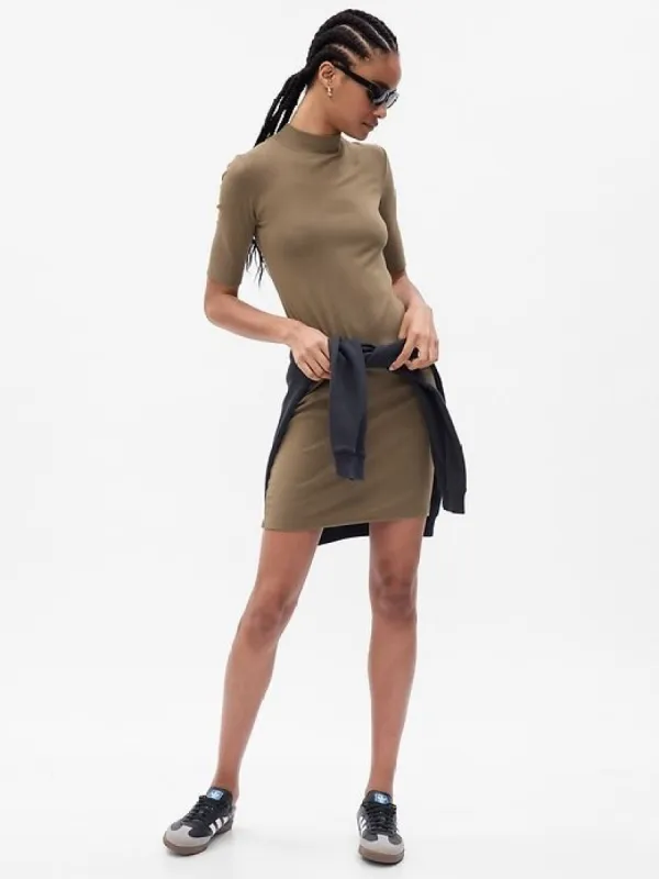 Modern Mockneck Mini Dress sold by GAP