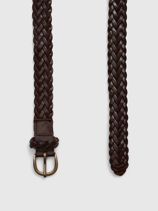 Braided Leather Belt sold by GAP product image thumbnail 3