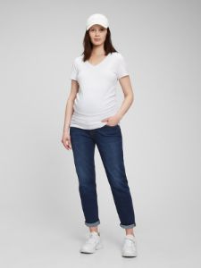 Maternity True Waistband Full Panel Girlfriend Jeans sold by GAP