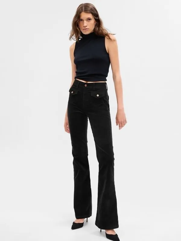 High Rise Corduroy '70s Flare Pants sold by GAP