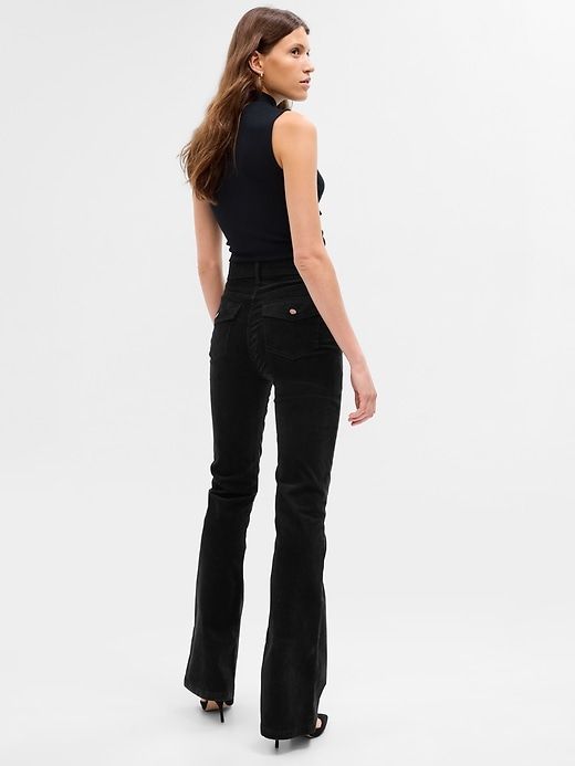 High Rise Corduroy '70s Flare Pants sold by GAP product image thumbnail 2