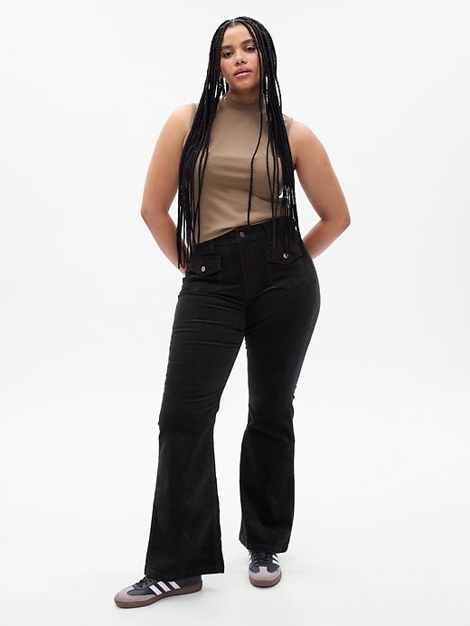High Rise Corduroy '70s Flare Pants sold by GAP product image thumbnail 4