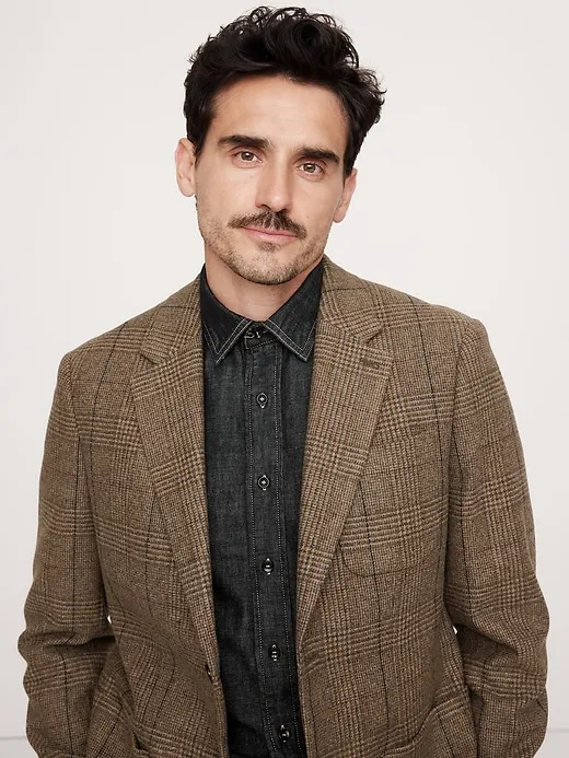 Plaid Flannel Sport Coat sold by Banana Republic product image thumbnail 3