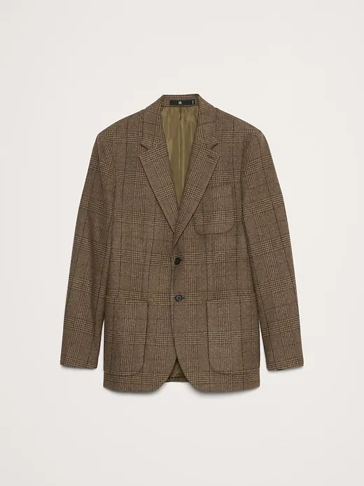 Plaid Flannel Sport Coat sold by Banana Republic product image thumbnail 4