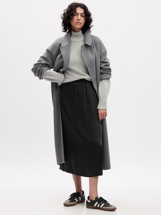 Satin Midi Skirt sold by GAP product image thumbnail 4