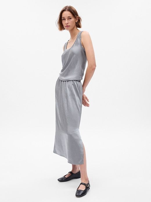 Satin Midi Skirt sold by GAP