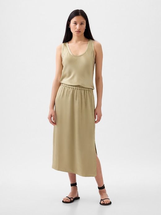 Satin Midi Skirt sold by GAP product image thumbnail 3