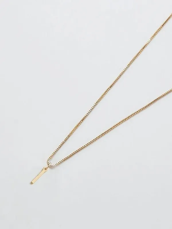 Gold Dainty Initial Necklace sold by GAP