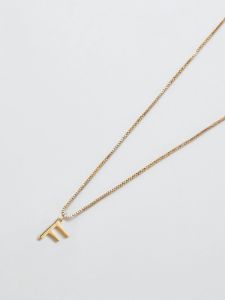 Gold Dainty Initial Necklace sold by GAP