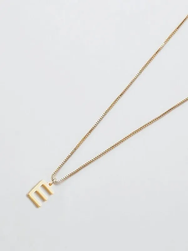 Gold Dainty Initial Necklace sold by GAP