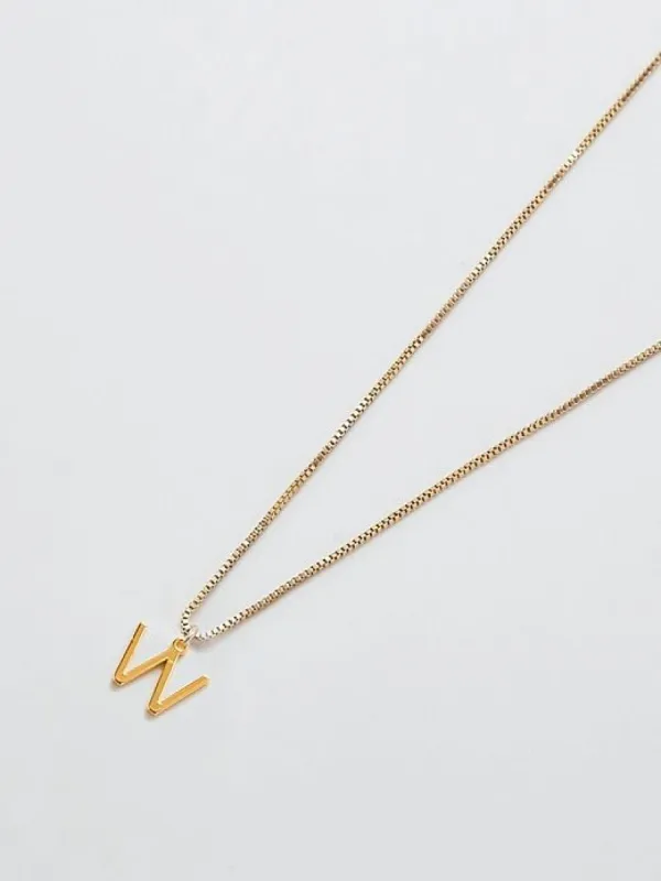 Gold Dainty Initial Necklace sold by GAP