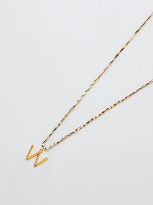 Gold Dainty Initial Necklace sold by GAP
