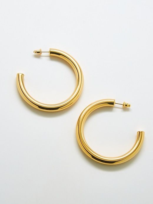Medium Gold Hoop Earrings sold by GAP