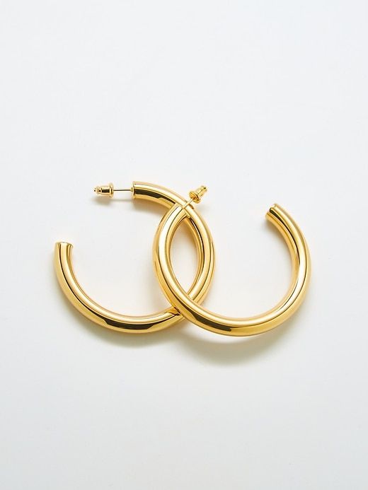 Medium Gold Hoop Earrings sold by GAP product image thumbnail 2