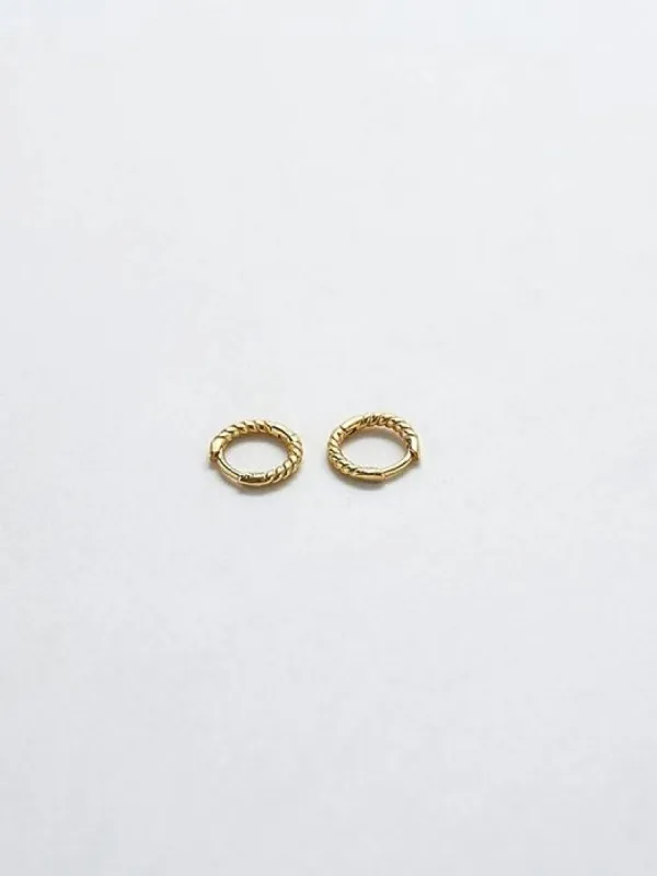 Mini Gold Rope Twist Huggies sold by GAP