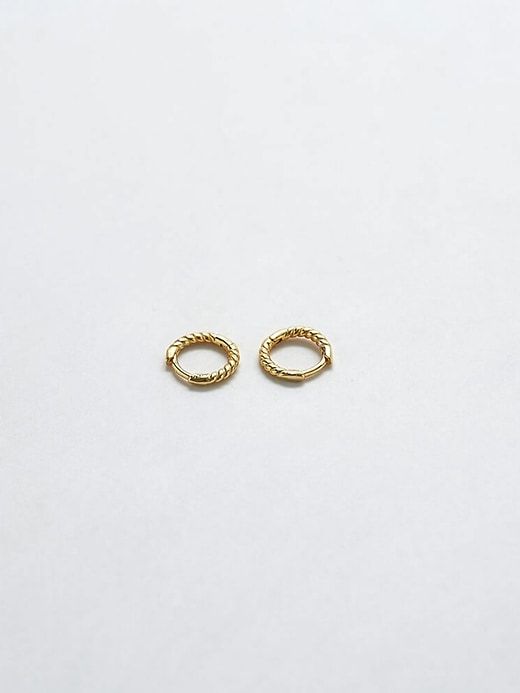 Mini Gold Rope Twist Huggies sold by GAP