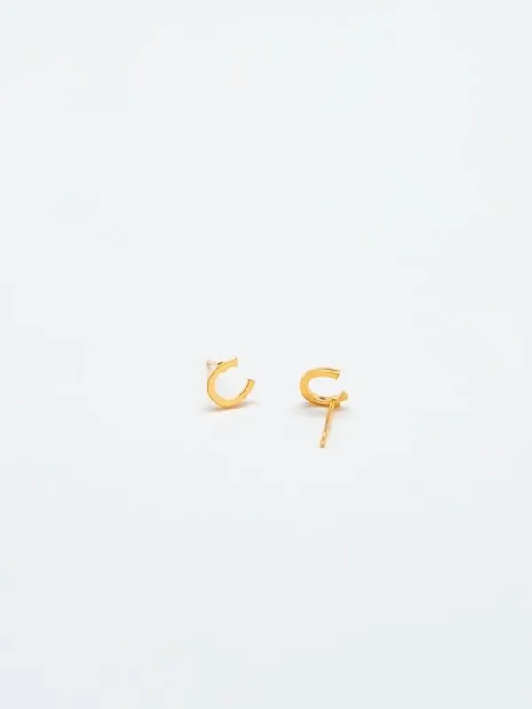 Gold Initial Earrings sold by GAP