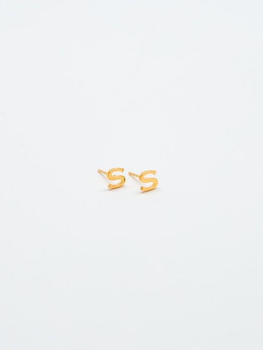 Gold Initial Earrings sold by GAP