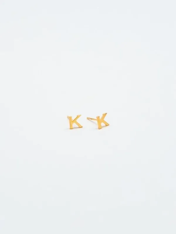 Gold Initial Earrings sold by GAP