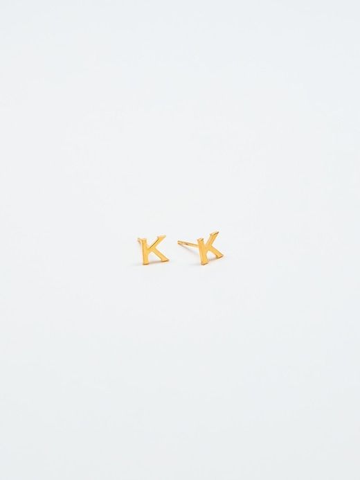 Gold Initial Earrings sold by GAP