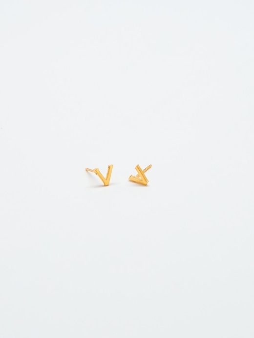 Gold Initial Earrings sold by GAP product image thumbnail 3