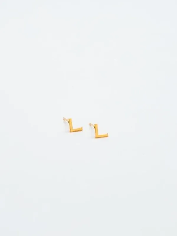 Gold Initial Earrings sold by GAP