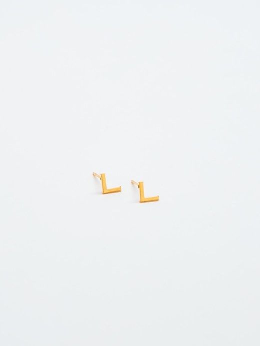Gold Initial Earrings sold by GAP