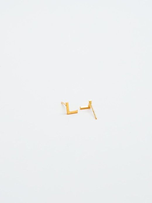 Gold Initial Earrings sold by GAP product image thumbnail 2