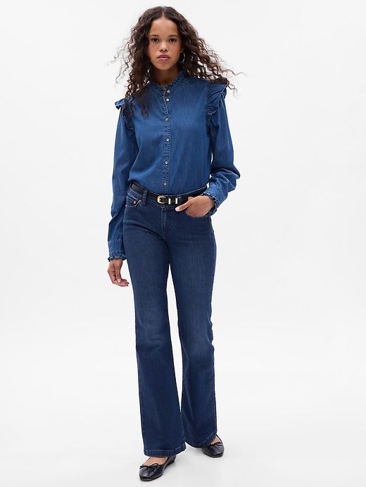 Low Rise '70s Flare Jeans sold by GAP