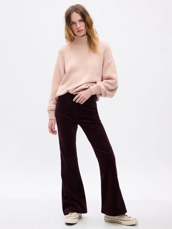 High Rise Velvet '70s Flare Pants sold by GAP