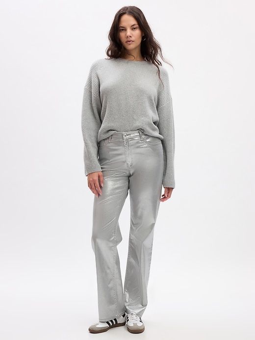 Mid Rise Metallic '90s Loose Jeans sold by GAP product image thumbnail 4