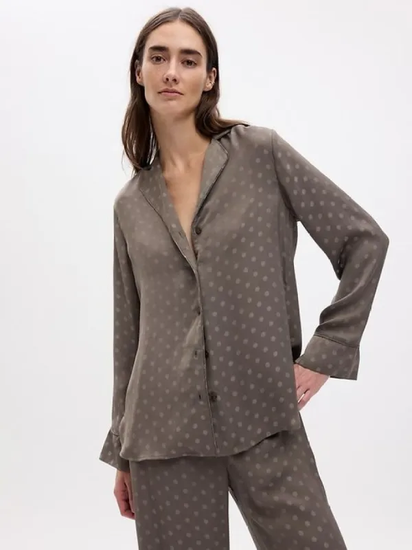 Satin PJ Top sold by GAP