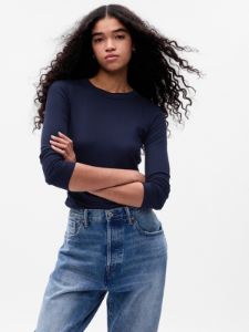 Mini Rib Ruched T-Shirt sold by GAP
