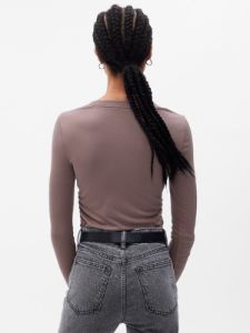 Mini Rib Ruched T-Shirt sold by GAP