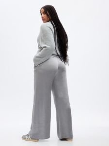 High Rise Pleated Satin Wide-Leg Trousers sold by GAP