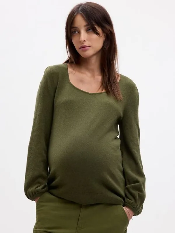 Maternity Sweetheart Sweater sold by GAP