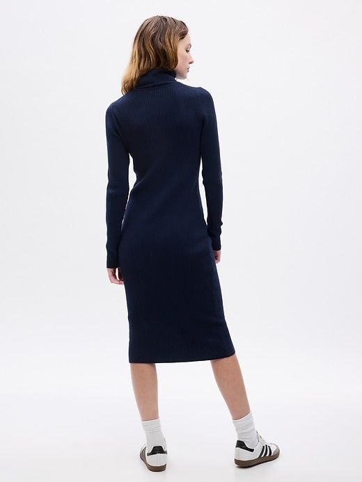 Turtleneck Rib Midi Sweater Dress sold by GAP product image thumbnail 2
