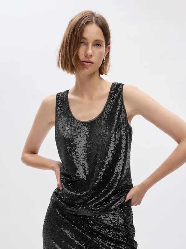 Sequin Tank Top sold by GAP