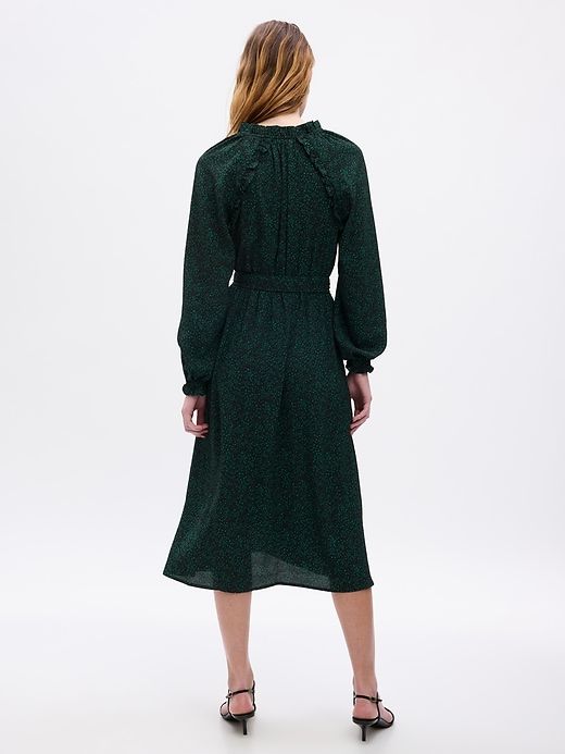 Satin Tie-Neck Midi Dress sold by GAP product image thumbnail 2