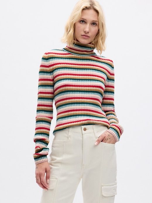 CashSoft Rib Turtleneck Sweater sold by GAP