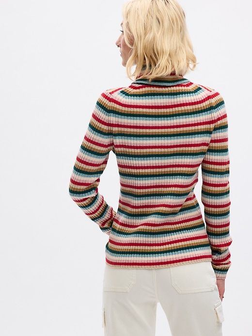 CashSoft Rib Turtleneck Sweater sold by GAP product image thumbnail 2