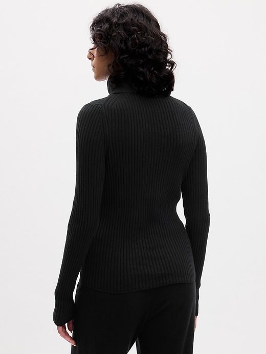 CashSoft Rib Turtleneck Sweater sold by GAP product image thumbnail 4