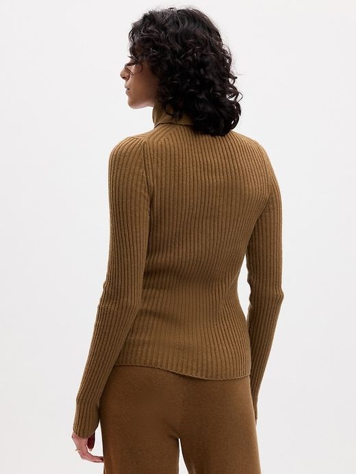 CashSoft Rib Turtleneck Sweater sold by GAP product image thumbnail 5