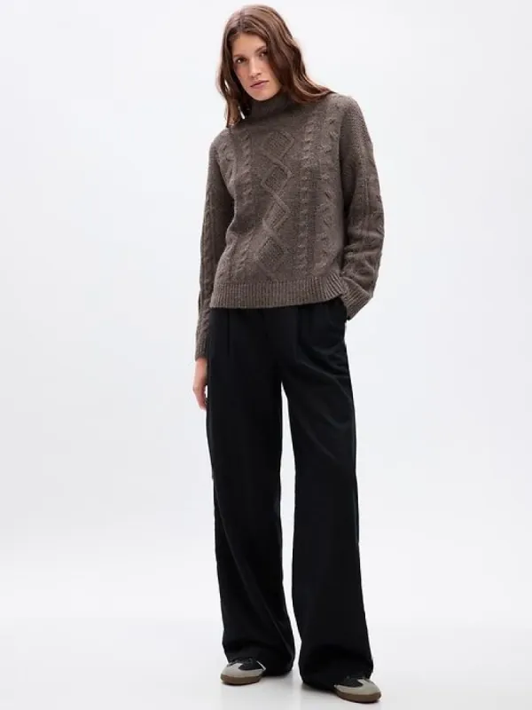 Cable-Knit Turtleneck Sweater sold by GAP