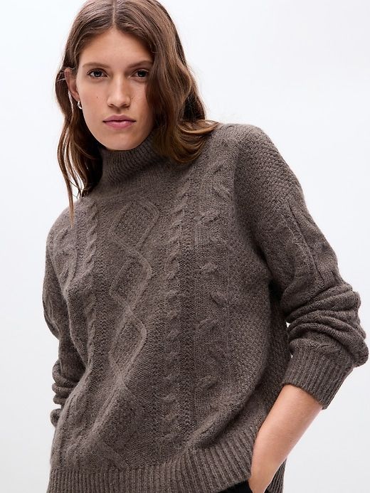 Cable-Knit Turtleneck Sweater sold by GAP product image thumbnail 3