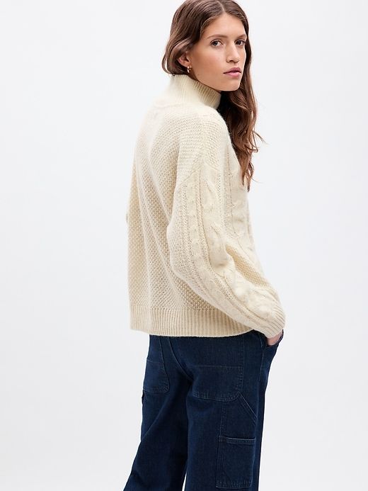 Cable-Knit Turtleneck Sweater sold by GAP product image thumbnail 5