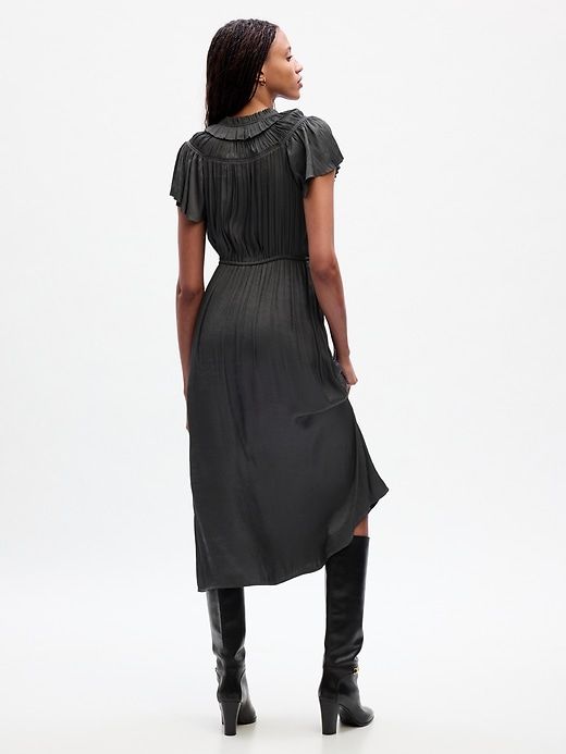 Ruffle-Neck Midi Dress sold by GAP product image thumbnail 2